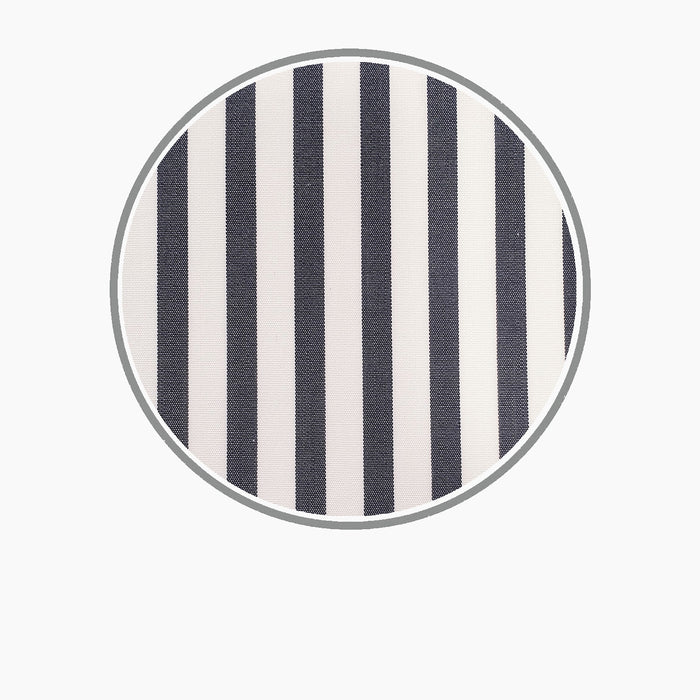 Black Candy Stripe Cotton Fabric Image 2