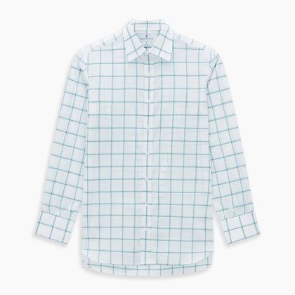 Sage Grid Check Mayfair Shirt Image 6
