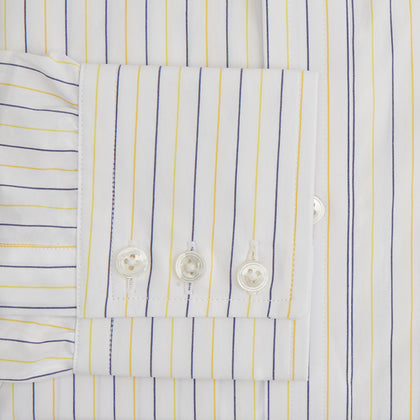 Yellow Double Pinstripe Mayfair Shirt Image 2