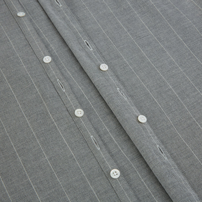 Grey Wide Stripe Westminster Shirt Image 6