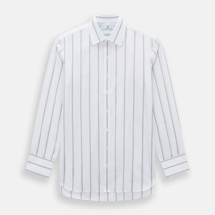 Antique Pink Track Stripe Mayfair Shirt