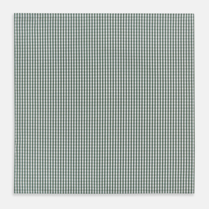 Melon Green Micro Shadow Check Hand-Rolled Handkerchief Image 2