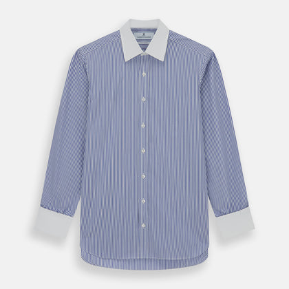 The Gekko Shirt with White Classic T&amp;A Collar and Double Cuffs