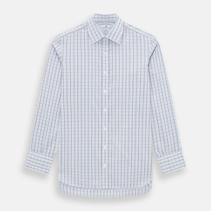 Blue and Navy Multi Check Mayfair Shirt