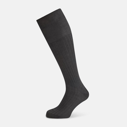 Concrete Grey Long Socks
