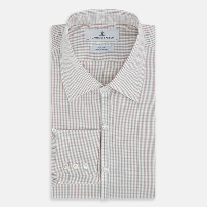 BURGUNDY AND GREEN DOUBLE GRID CHECK WESTMINSTER SHIRT Image 4