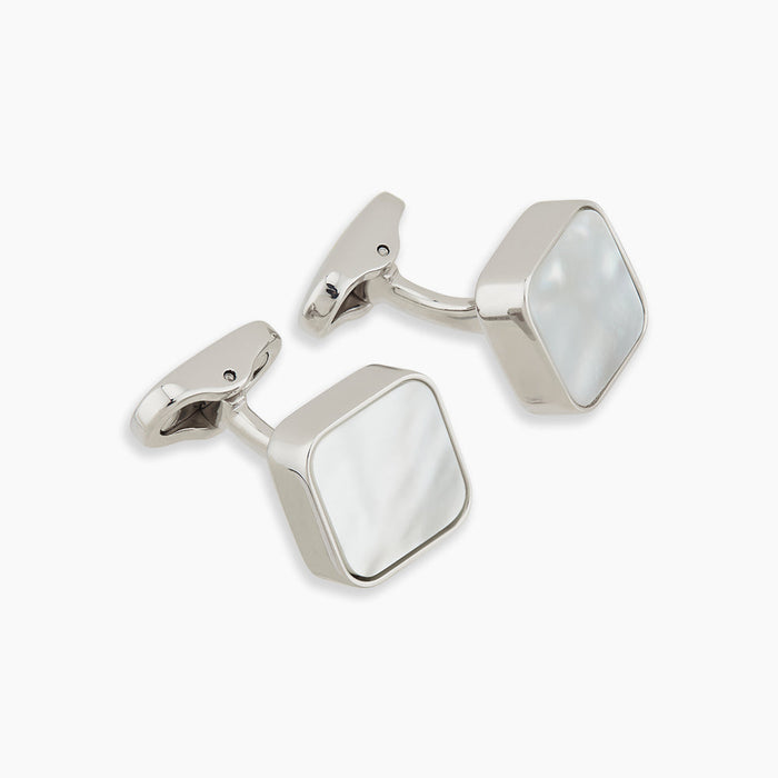 Mother of Pearl Square Cufflinks Image 3
