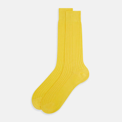 Charteuese Lemon Mid-Length Socks Image 1