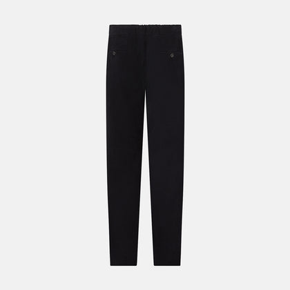 Navy Corduroy Miles Trousers Image 2