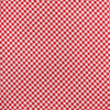 View 3 of product The Turnbull & Asser Red Houndstooth Silk Tie features a textured, small geometric pattern in red and white—ideal as a classic office accessory, shown rolled up on a plain white background.
