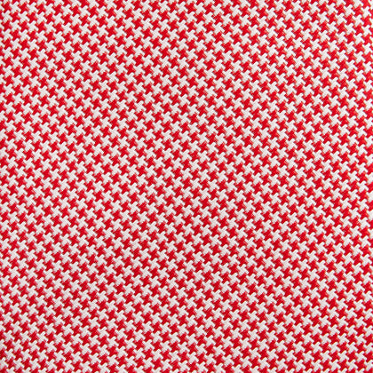 Red Houndstooth Silk Tie Image 2