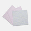View 2 of product A neatly wrapped square gift box featuring Turnbull & Asser's Yellow and Red Cotton RE-PURPOSE Handkerchiefs 3-pack, tied with a matching plaid ribbon in a bow at the center, set against a white background.