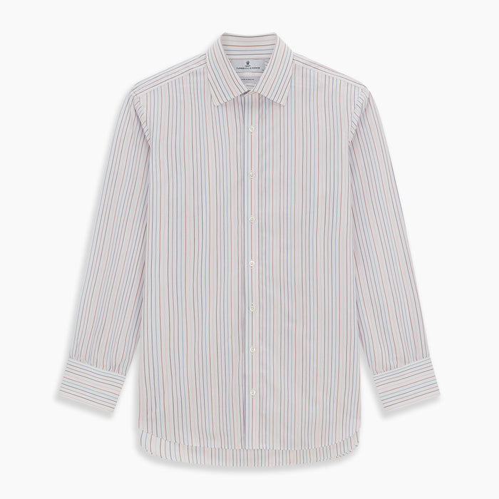 Pink and Blue Multi Double Pinstripe Mayfair Shirt Image 5