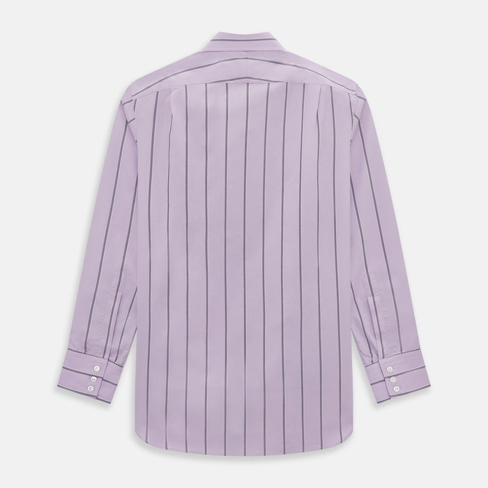 Lilac Track Stripe Mayfair Shirt Image 2