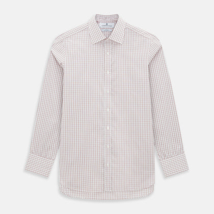 Red Tattersall Check Mayfair Shirt