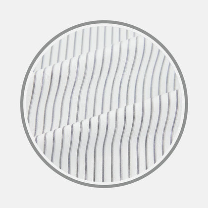 Navy Music Stripe Fabric