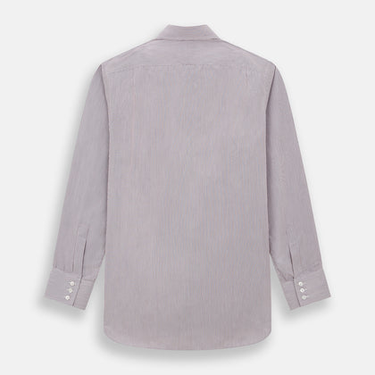 Red and Pink Ticking Stripe Mayfair Shirt Image 2