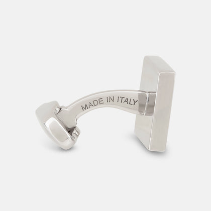 Silver Textured Square Cufflinks Image 1