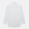 View 3 of product The White Mayfair Shirt by Turnbull & Asser features a classic collar, white buttons, and an inner branded label, all neatly crafted from premium sanforised cotton for lasting quality.