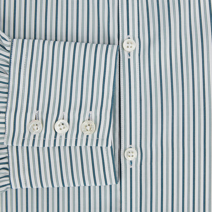 GREEN DOUBLE STRIPE WESTMINSTER SHIRT Image 3