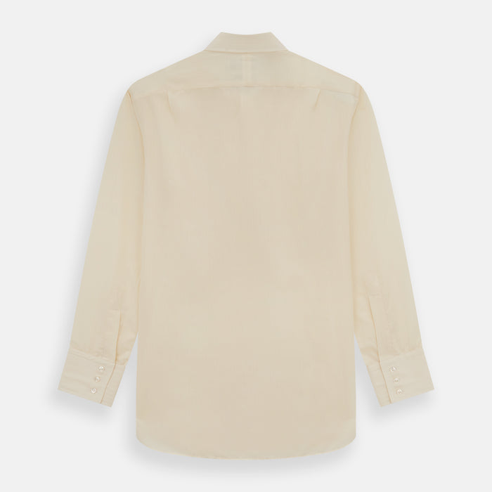 Cream Fine Pencil Stripe Mayfair Shirt Image 2