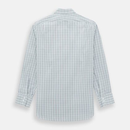 Sage Green Multi Check Mayfair Shirt Image 2