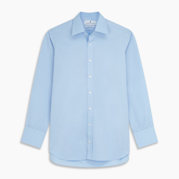 Pale Blue Organic Cotton Regular Fit Mayfair Shirt Image 5
