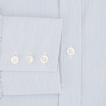Sky Blue Hairline Multi Stripe Mayfair Shirt Image 3