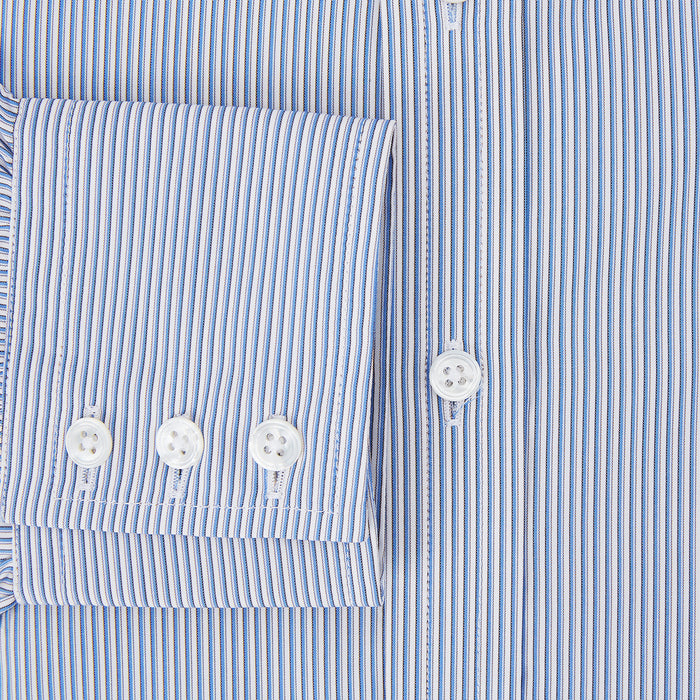Pale Blue Pinstripe Mayfair Shirt Image 3