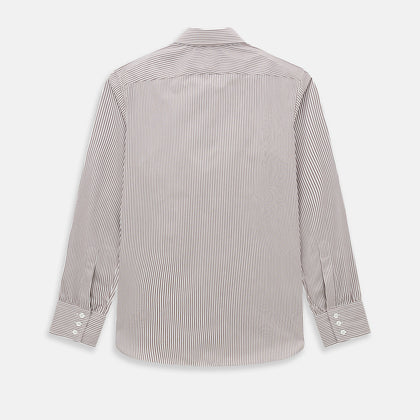 Burgundy Halo Stripe Westminster Shirt Image 2