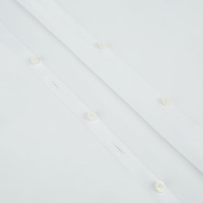 WHITE ROYAL OXFORD COTTON WINDSOR SHIRT WITH TURNBULL OPEN COLLAR AND 3-BUTTON CUFFS Image 6