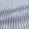 View 6 of product The Navy and White Ticking Stripe Mayfair Shirt by Turnbull & Asser features long sleeves, buttoned cuffs, a pointed T&A collar, and button-up front, shown on a plain white background.