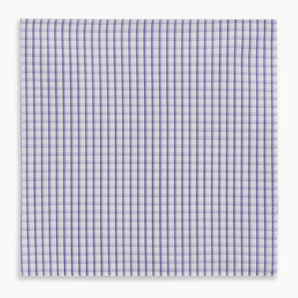Purple Micro Shadow Check Hand-Rolled Handkerchief Image 3
