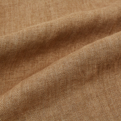 Camel Striped Linen Edmund trousers Image 6