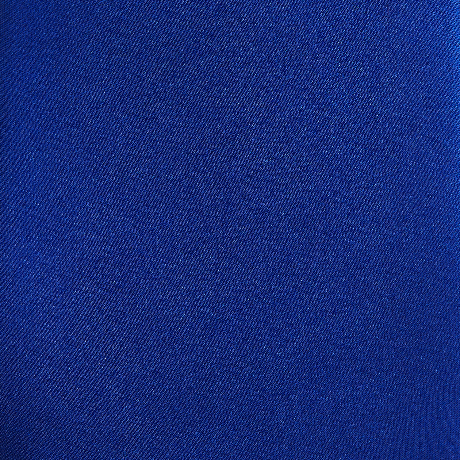 View 3 of product The Turnbull & Asser SATIN CRUISE TIE, in vibrant royal blue with a smooth, lustrous finish, creates a striking contrast against a plain white background.