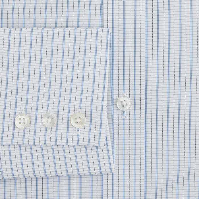 Blue Graph Check Mayfair Shirt Image 3