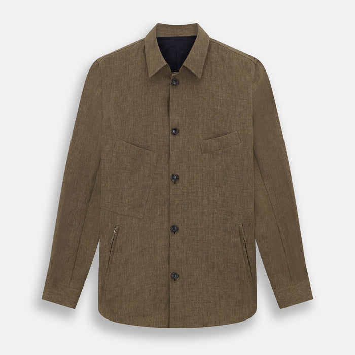 Pine Cone Linen Holland Shacket