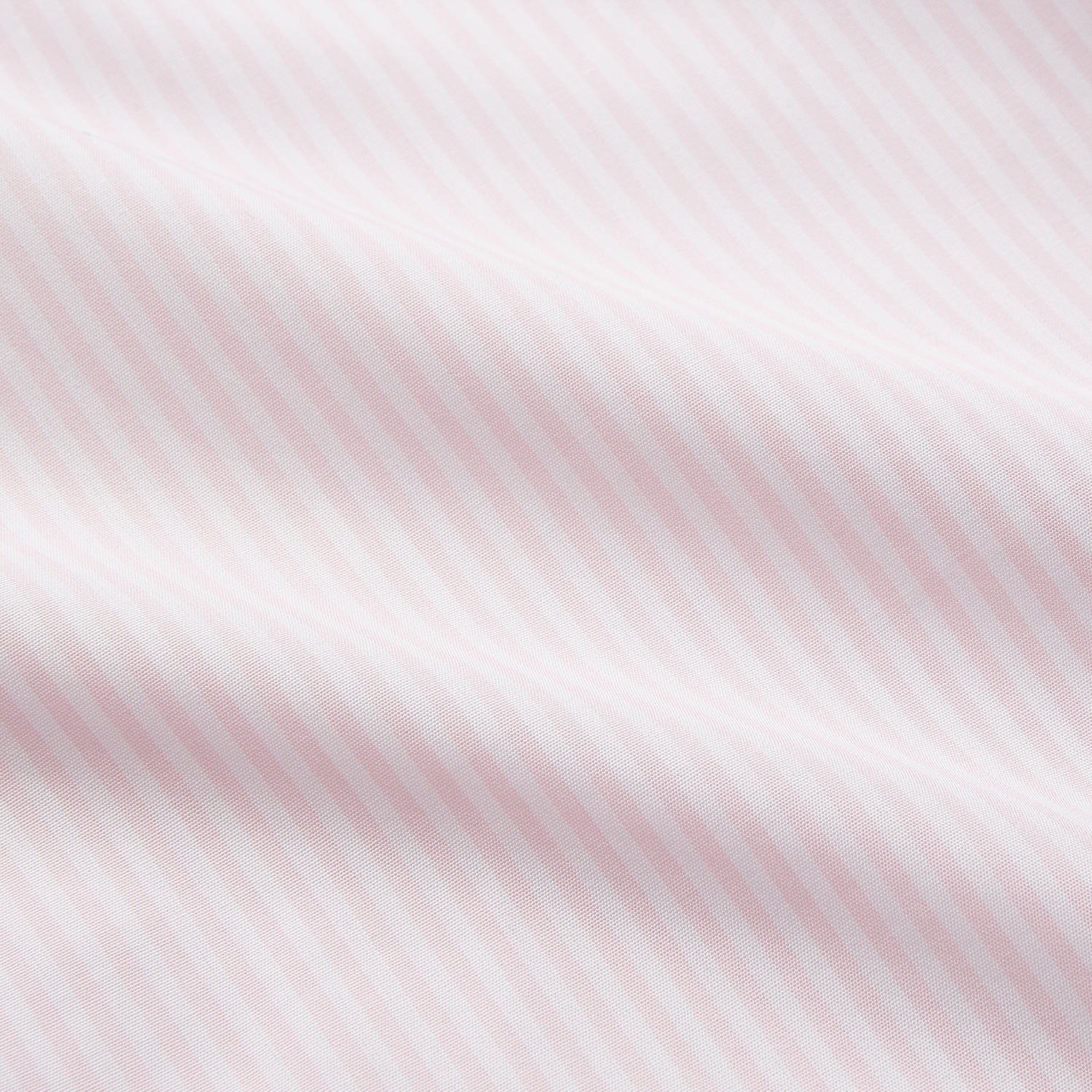 View 4 of product The Turnbull & Asser White and Pink Wide Stripe Belgravia Shirt features long sleeves, a classic collar, buttoned cuffs, and a wide stripe pattern—an elegant men's formal shirt from the Belgravia collection.