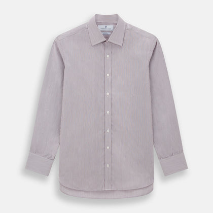 Red and Pink Ticking Stripe Mayfair Shirt