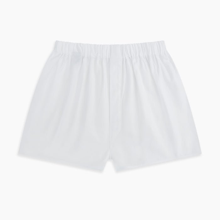 Plain White Godfrey Boxer Shorts Image 2