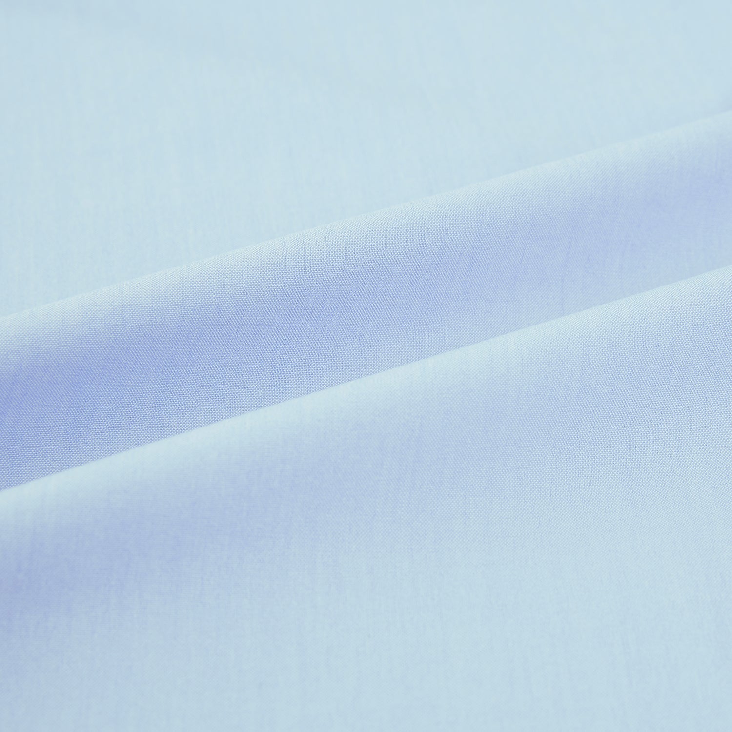 View 6 of product The Turnbull & Asser Sky Blue Mayfair Shirt is a long-sleeved, collared button-down made from sanforised cotton, shown laid flat on a white background.