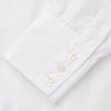 View 3 of product The White Cotton Tailored Bianca Shirt by Turnbull & Asser features a pointed collar and button cuffs, crafted from soft organic cotton and displayed flat on a white background for timeless elegance.