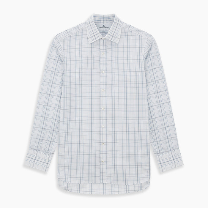 Blue and Grey Multi Check Mayfair Shirt Image 6