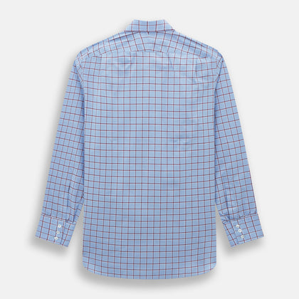 Blue and Burgundy Windowpane Mayfair Shirt Image 2