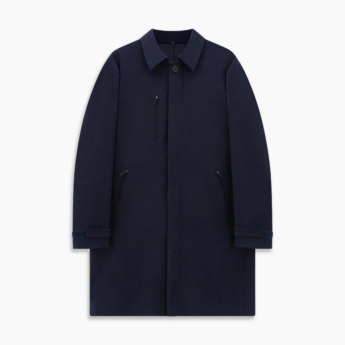 Navy John Arthur Trench Coat Image 8