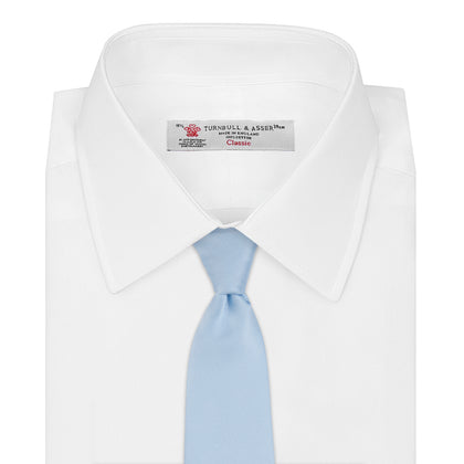 Plain Woven Satin Silk Tie Image 1