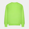 View 2 of product The Turnbull & Asser Bright Green Cashmere V-Neck Jumper, a long-sleeved knitwear piece, is showcased against a plain light gray background.