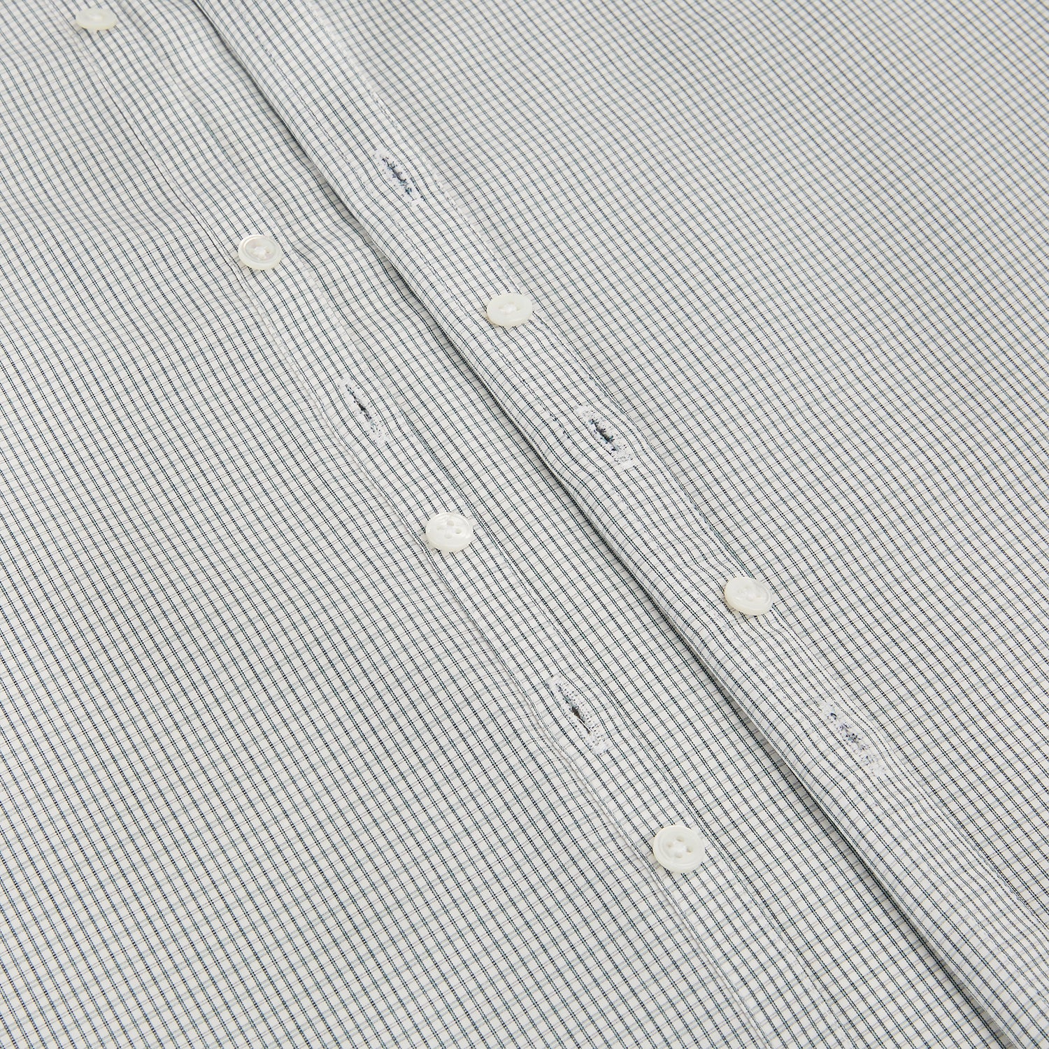 View 7 of product A forest green micro tattersall Westminster shirt by Turnbull & Asser with long sleeves, pointed collar, button-down front, and a tailored fit is displayed flat on a white background.