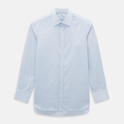 Sky Blue Hairline Multi Stripe Mayfair Shirt