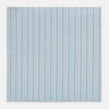 View 3 of product The Turnbull & Asser Blue and Green Multi Stripe Hand-Rolled Handkerchief features evenly spaced vertical stripes and hand-rolled edges, displayed neatly folded on a white background.